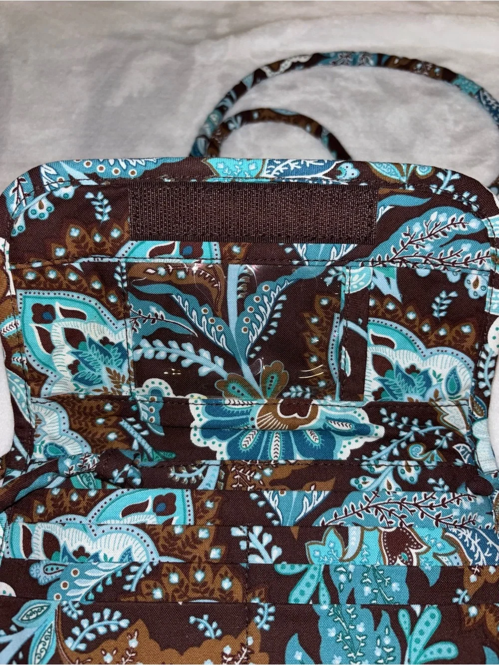 New Vera Bradley Java Blue Wallet Crossbody RETIRED
